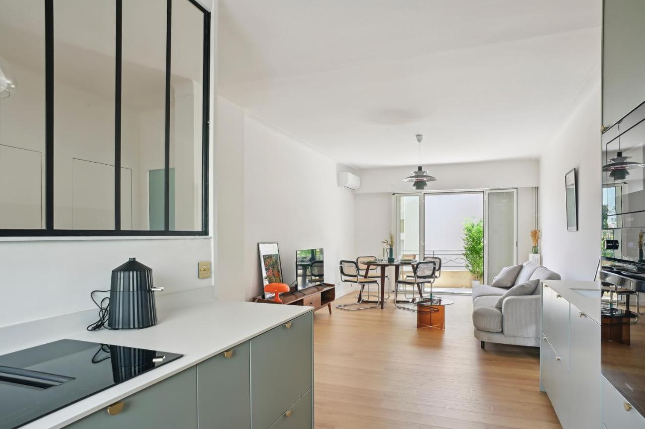 Designer Flat, Luxurious, Close From Palais, Terrasse, Private Garage, Air Conditoning Cannes Esterno foto